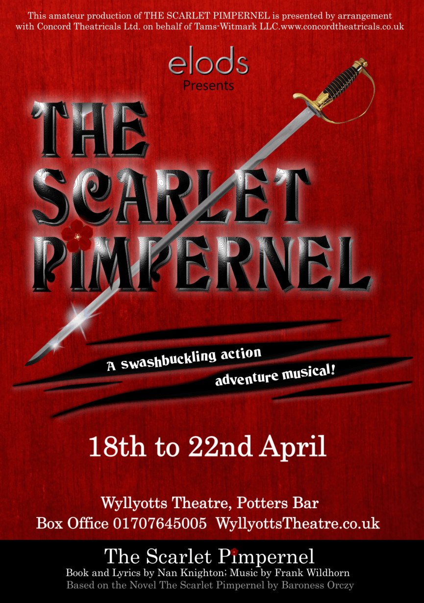Scarlet Pimpernel Poster April 2023